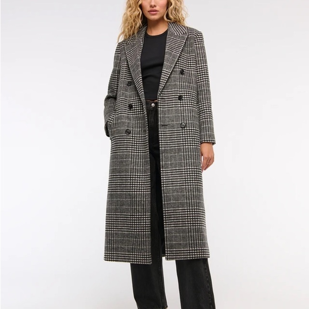 Abercrombie Women's Wool-Blend Double-Breasted Coat